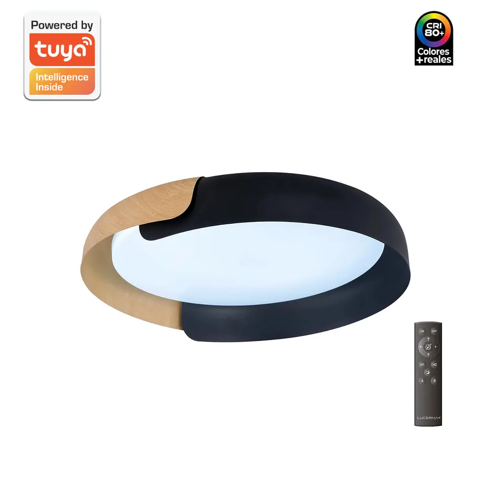 Lámpara Decorativa de Techo(Plafón), 32W, Tres Tonos, Menguante NM, LUCERNA 1