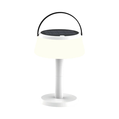 Lámpara Decorativa de Mesa Blanca, Recargable USB, 3 Tonos, Nomad, LUCERNA