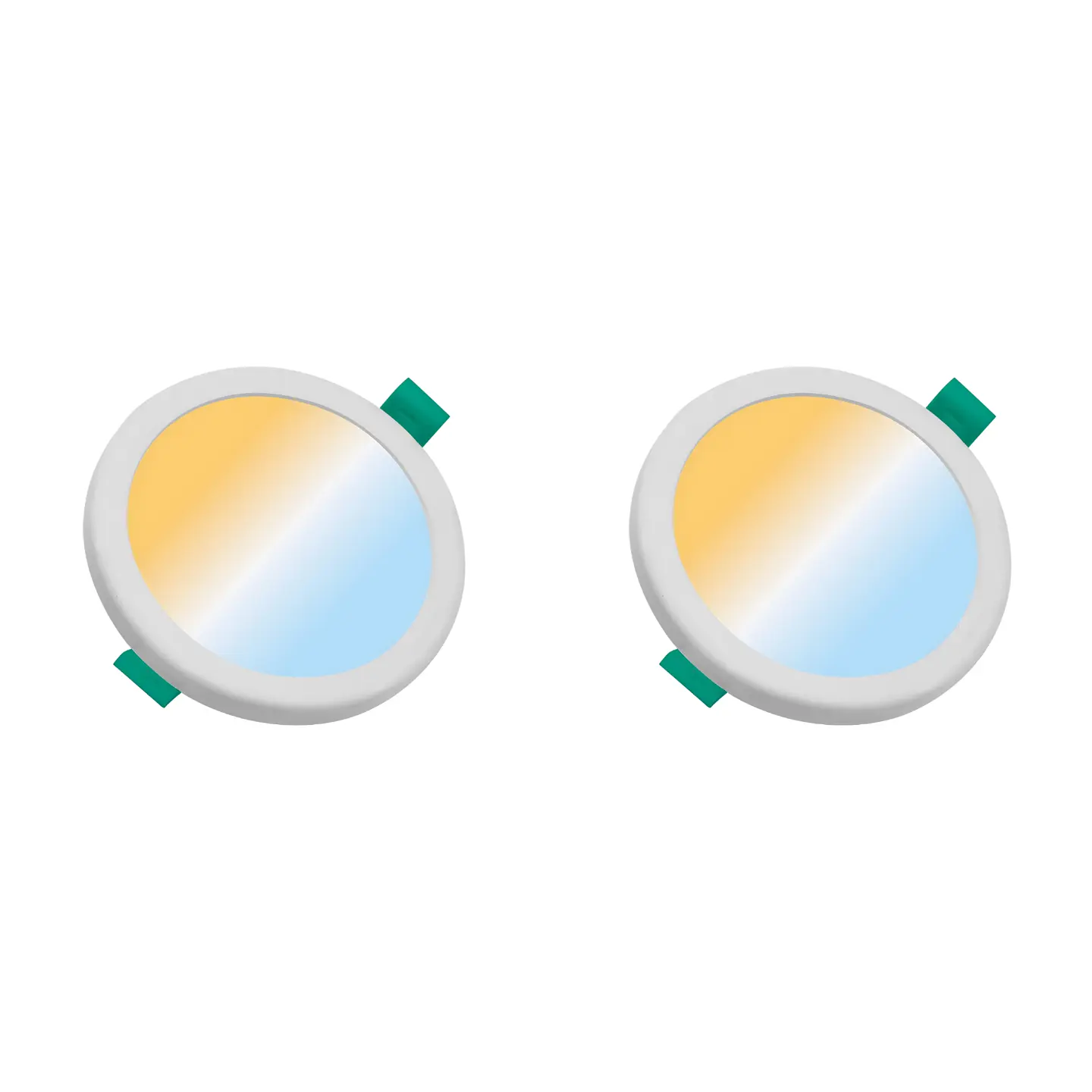 2 Pack Panel Ajustable Redondo 4” 8W, Tres Tonos, LUCERNA 1