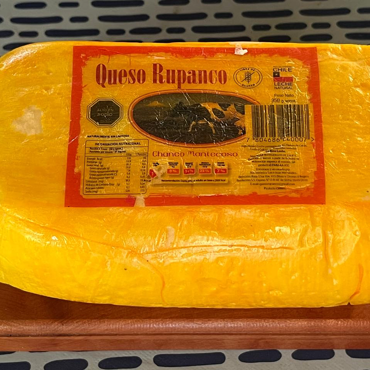 QUESO CHANCO RUPANCO PIEZA DE 1KG APROX 1