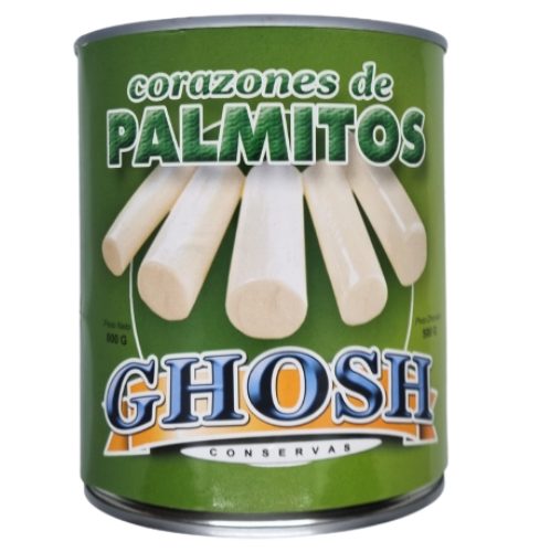 PALMITOS ENTEROS GOSH 800 GRS