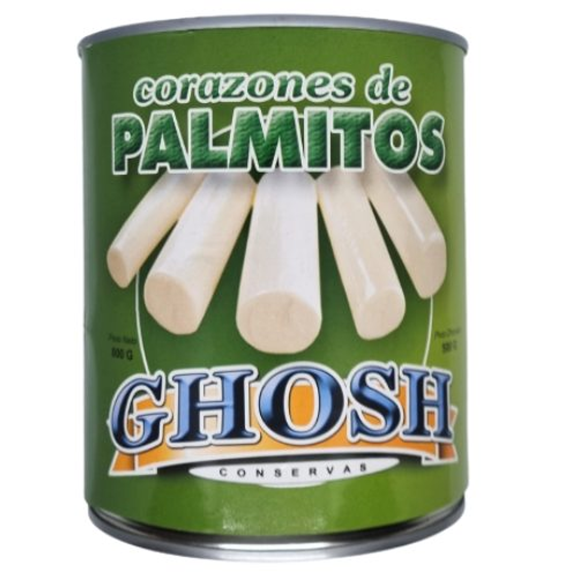 PALMITOS ENTEROS GOSH 800 GRS 1