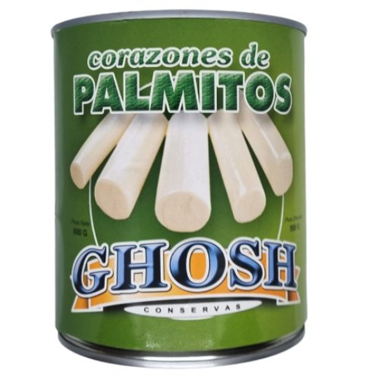 PALMITOS ENTEROS GOSH 800 GRS 1