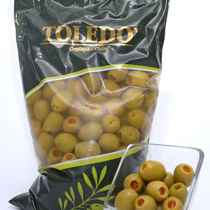 ACEITUNA VERDE RELLENA CON PIMENTON TOLEDO
