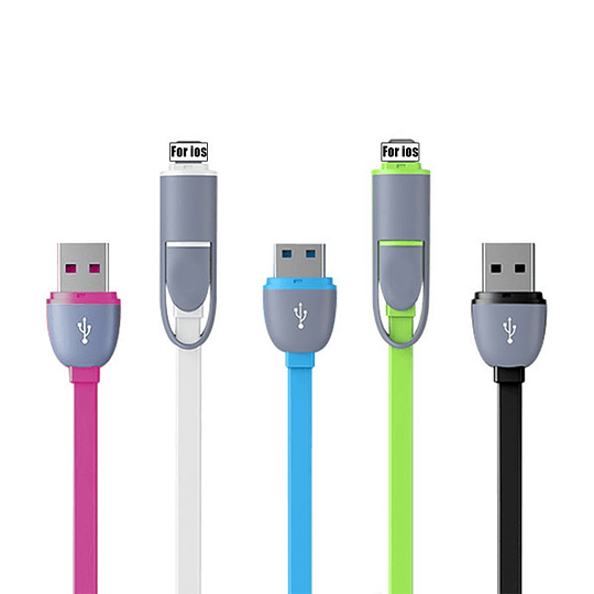 Cable Celular bi conexión  ($1990 al comprar 3 unidades o más)