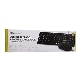 Set Teclado y Mouse Cableado ($6.490 al comprar 3 unidades o más)