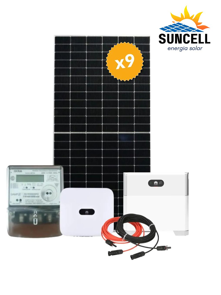 Kit solar on grid 5,2 kWp con batería 5kWh y estructura montaje de paneles 1