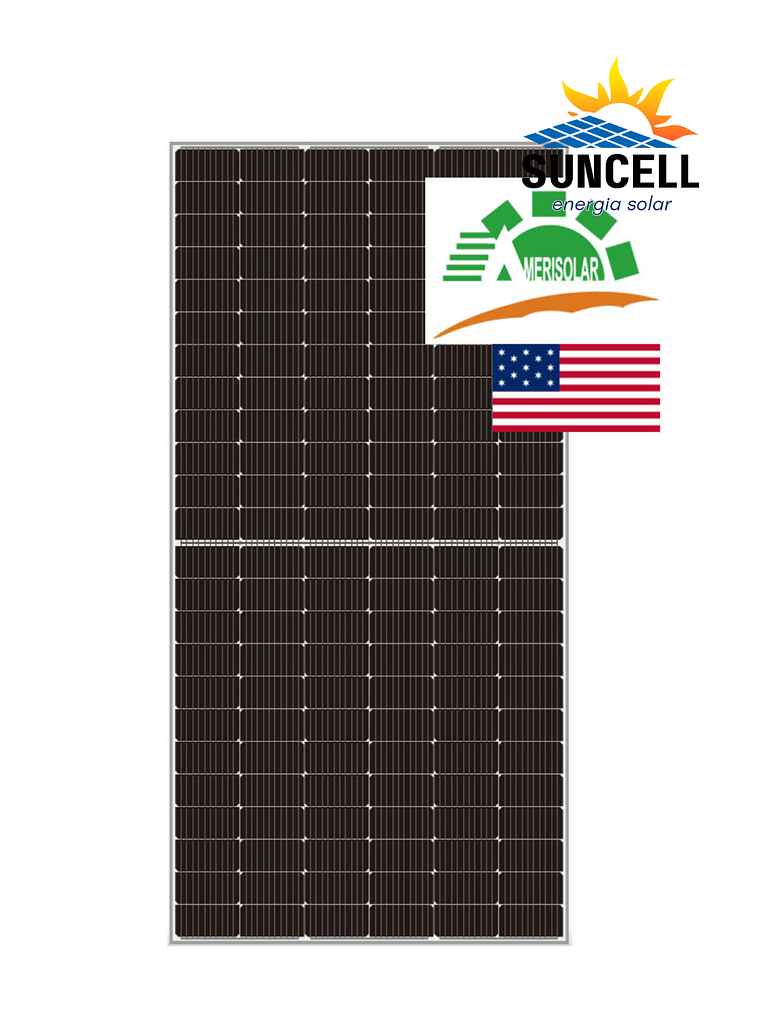 Panel fotovoltaico AmeriSolar 455 Watt Perc, Mono Half Cell 1