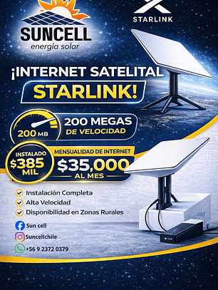INTERNET SATELITAL STARLINK 
