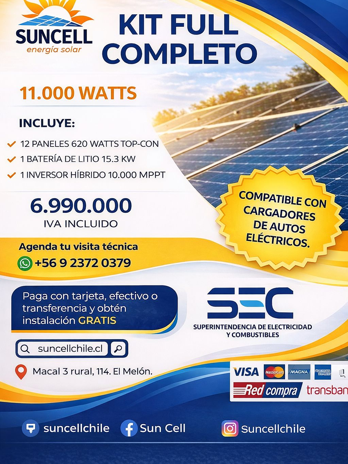 KIT FULL COMPLETO 11.000 WATTS 1