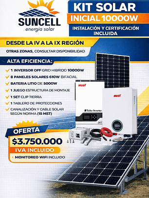 Kit solar 10000W