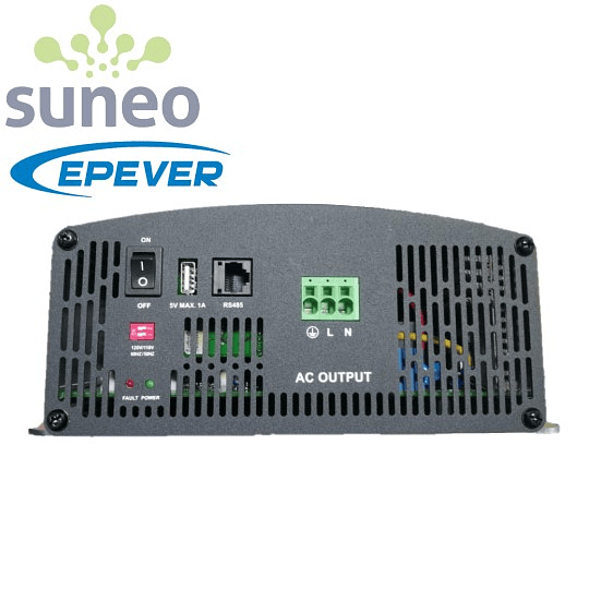 Inversor Onda Pura EPEVER 800 / 1600W 110 / 120 VAC USB Puerto RS485