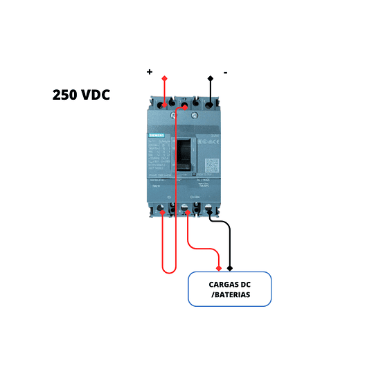 Breaker DC SIEMENS 250A 500VDC