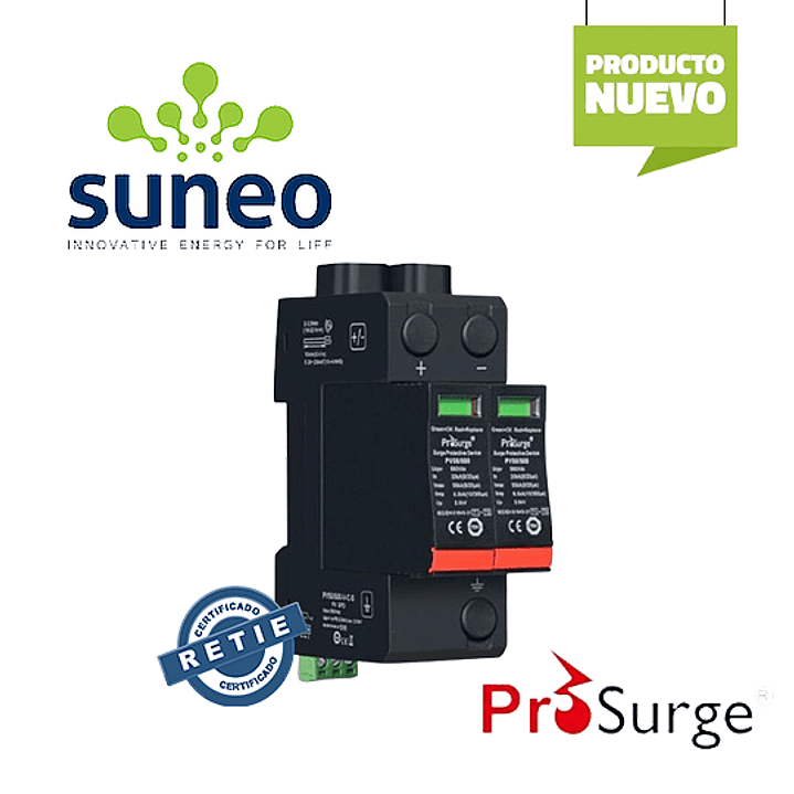 DPS T1+2 para aplicaciones fotovoltaicas 2P 275VAC - PROSURGE 1