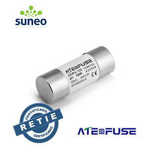 Fusible 22x58MM 1000VDC AITE RETIE 63/80/100/125A Sistemas Fotovoltaicos gPV