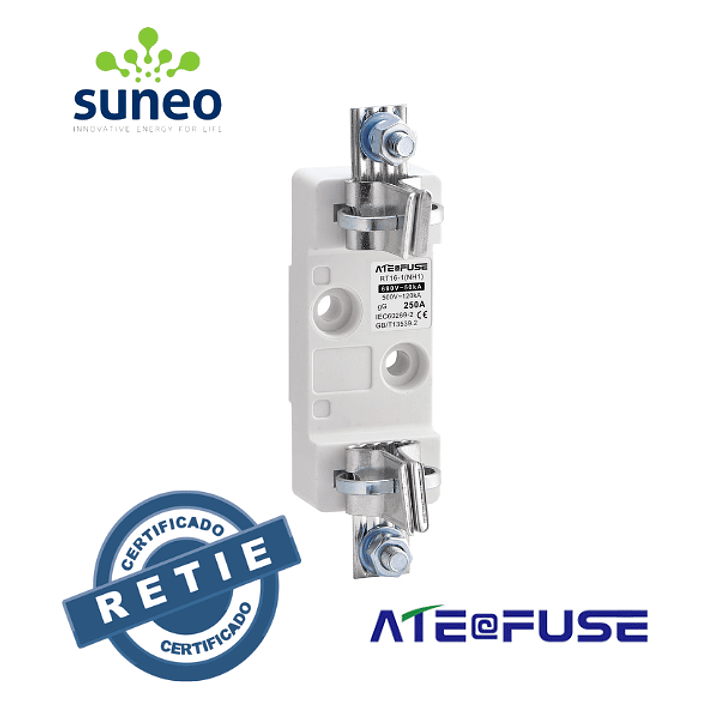 Base portafusible AITE NH00 160/250/400A 500VAC/440VDC 3