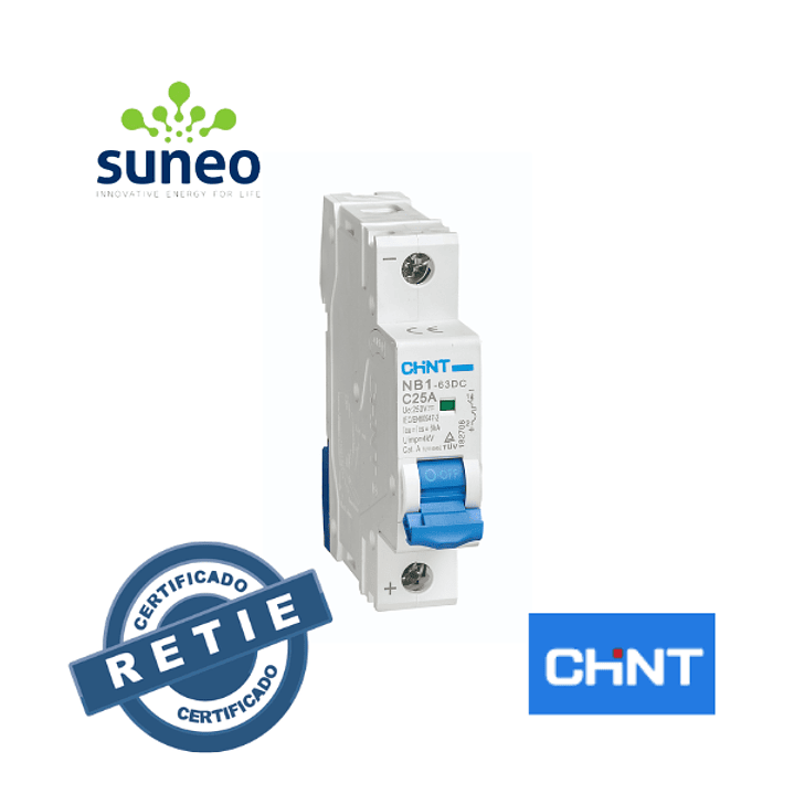 Breaker DC CHINT 250VDC RETIE 1