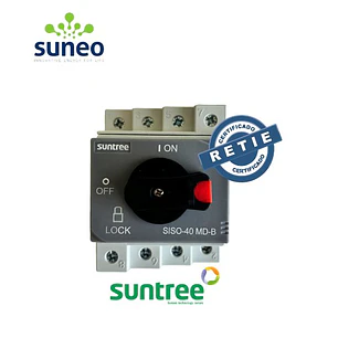 Seccionador DC 1000VDC SUNTREE - RETIE