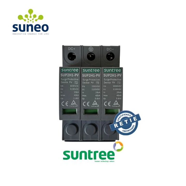 DPS T2 para aplicaciones fotovoltaicas 3P SUNTREE 1000/1500VDC 2