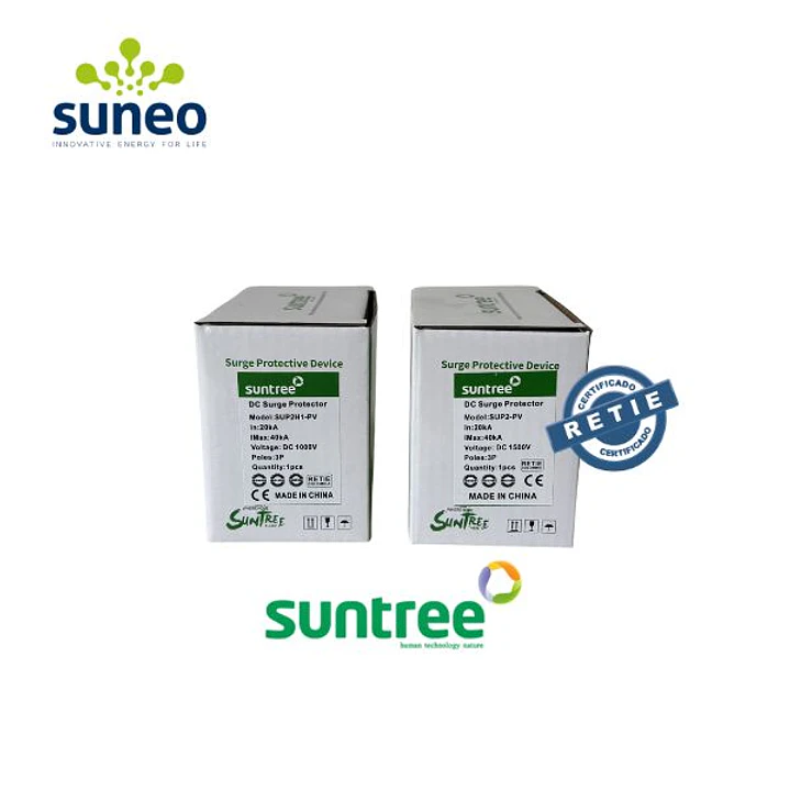 DPS T2 para aplicaciones fotovoltaicas 3P SUNTREE 1000/1500VDC 4