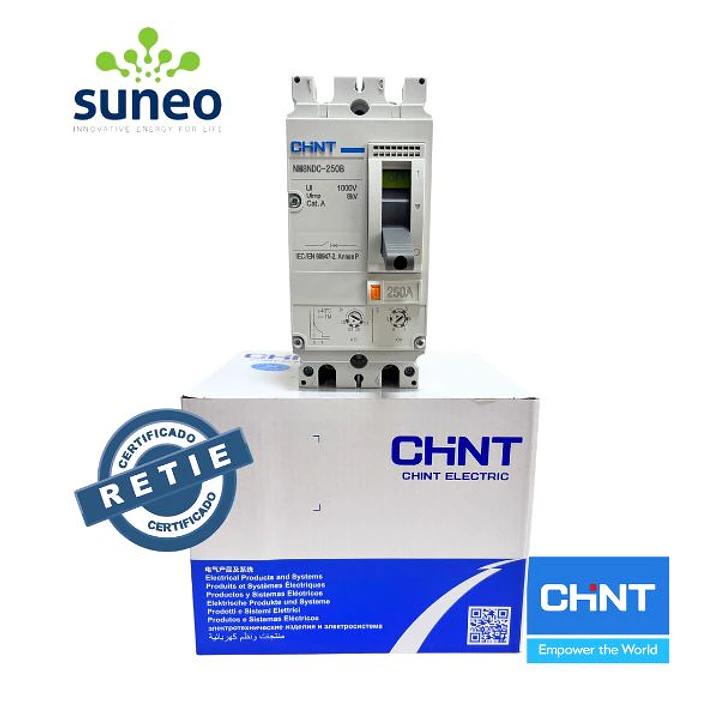 Breaker DC 500VDC CHINT - 160A-200A-250A RETIE 4