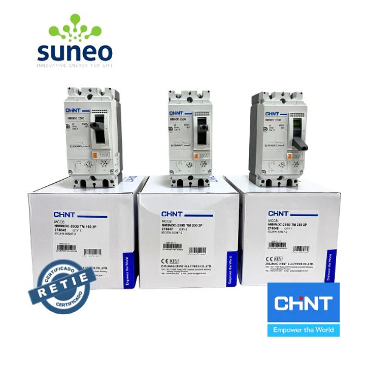 Breaker DC 500VDC CHINT - 160A-200A-250A RETIE 6