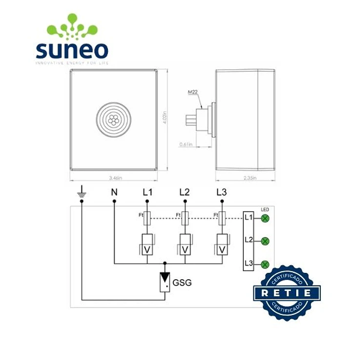 DPS UL 4P 120/208VAC - CITEL 2