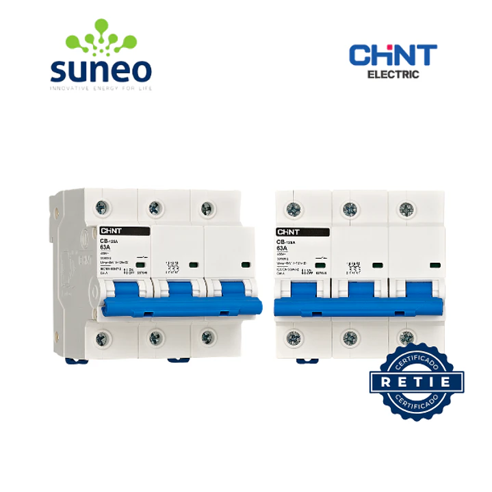 Breaker AC/DC CHINT 230/400VAC 110/220VDC RETIE 2