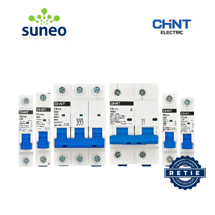 Breaker AC/DC CHINT 230/400VAC 110/220VDC RETIE 1