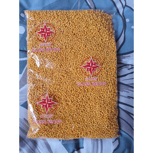 Mostacilla 2mm | Amarillo Mostaza Matte 