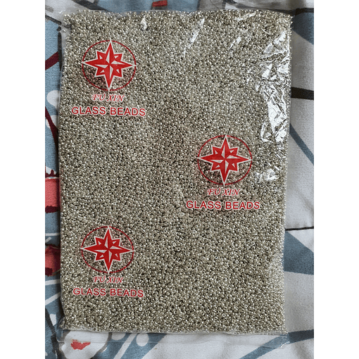 Mostacilla 2mm | Plateada Metalizada