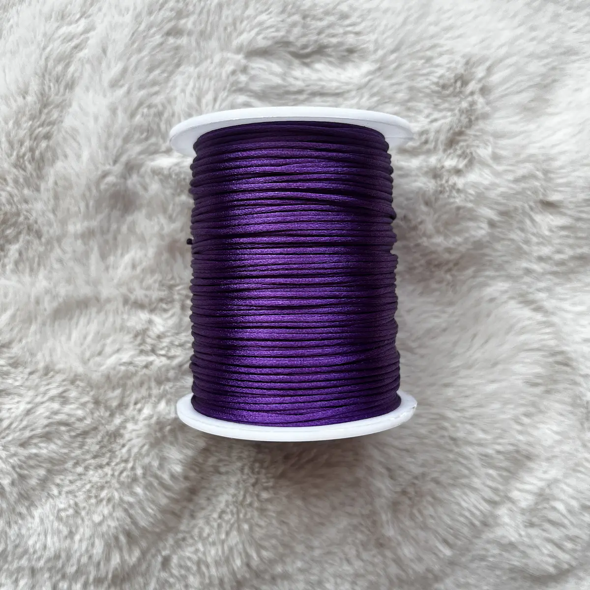 Rollo 50 metros | 1mm| Hilo Cola De Ratón | Morado
