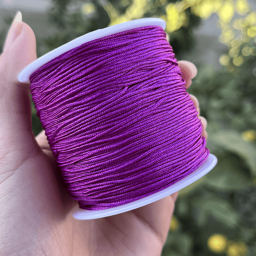 Hilo Chino Púrpura | 0.8mm | Rollo 100 metros 