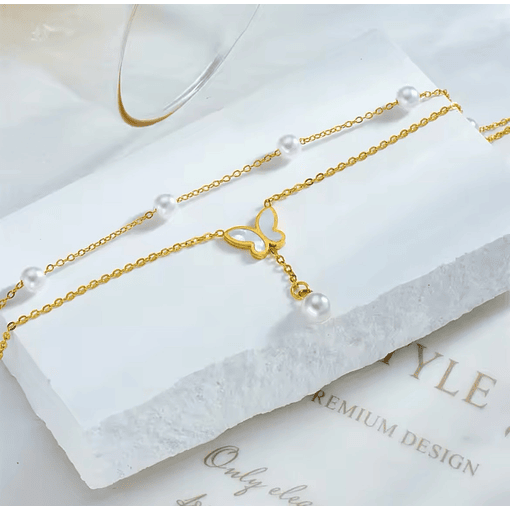 Tobillera Doble Acero Inoxidable 