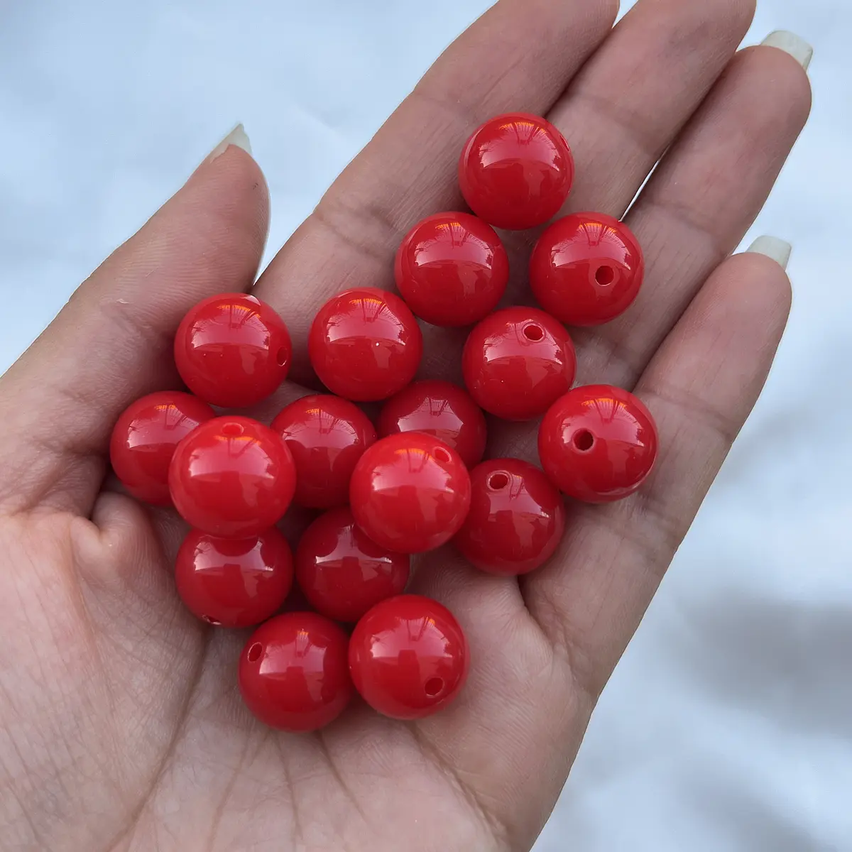 14mm Pelotas Acrílicas | Rojo