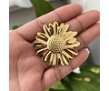Colgante Flor Girasol | Acero Inoxidable
