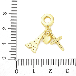  Charm Cruz, Corazón y Torre Eiffel