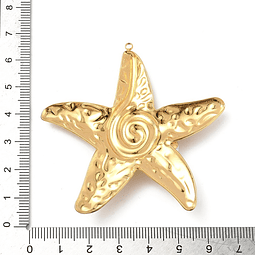  Colgante Estrella de Mar Con Perla | Acero Inoxidable