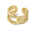 Anillo Ajustable | Baño de Oro 18k
