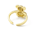 Anillo Oso Ajustable | Baño de oro 18k
