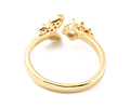Anillo De Mariposas Ajustable | Baño de Oro 18k