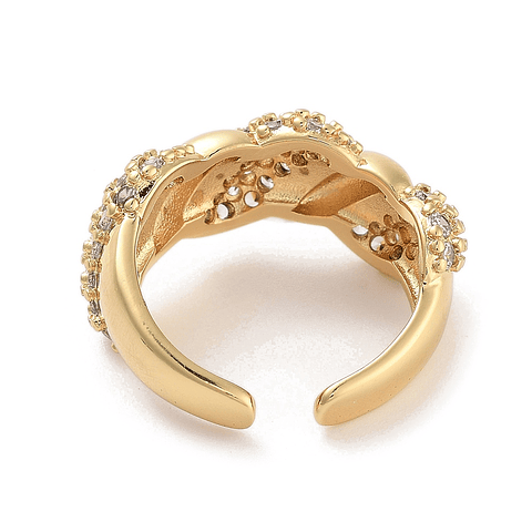 Anillo Giratorio Ajustable | Baño de oro 18k