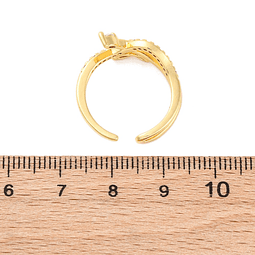  Anillo Circones Ajustable | Baño de oro 18k