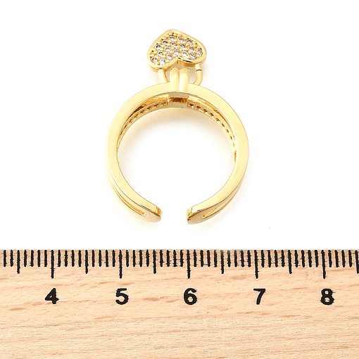 Anillo Cerradura de Corazón | Baño de oro 18k