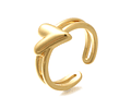 Anillo Corazón Ajustable | Baño de oro 18k