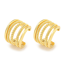  Ear Cuff Multicapa Unidad | Baño de oro 18k