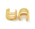Ear Cuff Multicapa Unidad | Baño de oro 18k