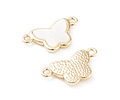 Conector Mariposa Nacarada | Baño de oro 18k