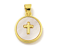 Colgante Cruz Nacarado | Baño de Oro 18k