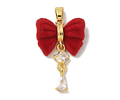 Colgante Lazo Con Cristales | Baño de oro 18k